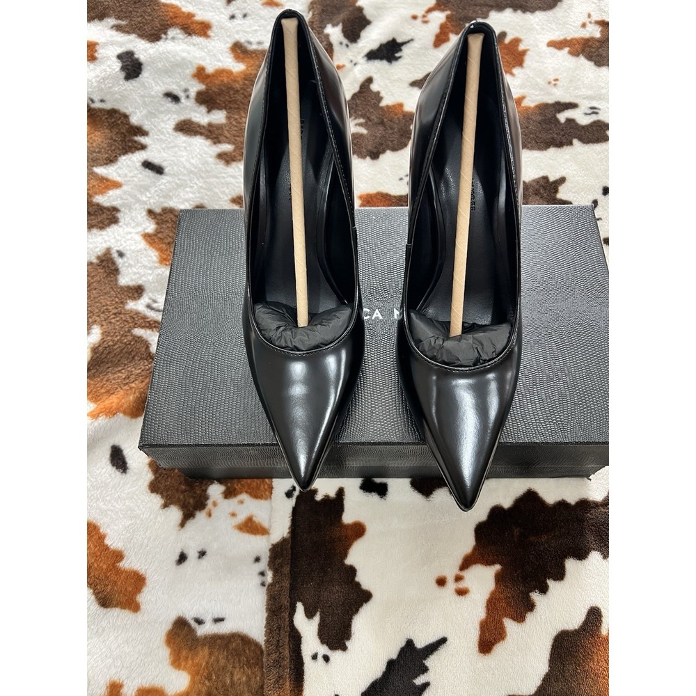 Rebecca Minkoff Women's West Pump Box Calf Black Leather Size 6M New In Box